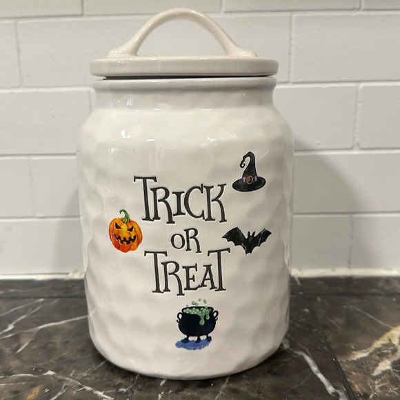 Trick or Treat Canister by Harvest Green Studio - Picture 1 of 6